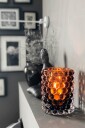 Skogsberg&Smart Lyslykt vase Hurricane Boule Large Tobacco Grå