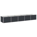 vidaXL Hevet Hagebed Antrasitt 400 x 80 x 55 cm kaldvalset stål