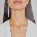 Jane Kønig Night Magic Chain Øredobbe Single Sølv NMCS-AW24-S Dame 925 sterling silver