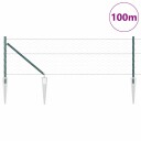 Gjerde med innlegg. grønn 0.8 x 100 m PVC belagt stål