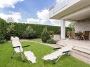 Sammenleggbar hageog strandstol 2i1 solseng MultiGarden Beige
