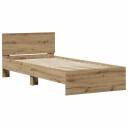  Sengramme uten Madrass med Hodegjerde Artisan Eik 75x190 cm