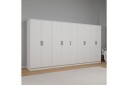 Olera Hjørnegarderobe 340x180 cm - Hvit