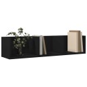  Veggskap 2 stk svart 75x18x16,5 cm konstruert tre 8721012493346