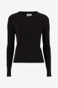Vila - Genser viComfy O-neck L/S Knit Top - Svart