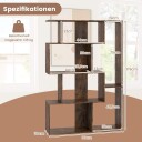 Bokhylle med 6 kuber – Moderne stabilt veltesikkert design