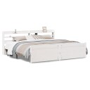  Sengeramme med hodegavl hvit 180x200 cm heltre furu 3306769