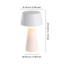 Eglo HUESA TABLE USB-C CHARGING CCT TOUCH IP44 - hvit