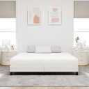  Sengemadrass med madrass Krem 180 x 200 cm stoff
