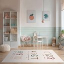 Barneteppe Counting rug multi Størrelse: 120 x 170 cm