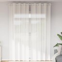  Voilegardiner med grommets 2 stk hvit 8721158551696