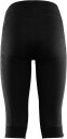 Aclima WarmWool 3/4 Zip Longs W's Jet Black (#0F0F0F) Dame XL