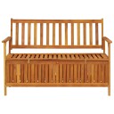 vidaXL Oppbevaringsbenk hage 120 cm heltre akasie