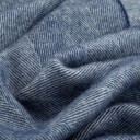 Ferner Jacobsen Scarf Wool Herringbone Navy