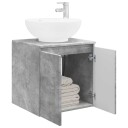  Vegghengt vaskeservant Betonggrå 49,5 x 44,5 x 65 cm