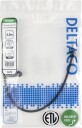 DELTACO Nettverkskabel Cat6 U/UTP AWG28 LSZH 0,3 m Svart