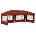  Pop up Festtelt 575 x 289 x 245 cm Terrakotta