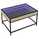  Salongbord med Infinity LED sonoma eik 70x50x41 cm 847683
