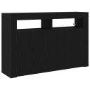  Serviesskap Svart eik 116 x 30 x 75 cm Konstruert tre