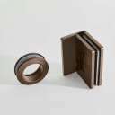 Dusjdør Westerbergs Lynx Nexus Bredde: 980 mm, Sotet Glass, Børstet Bronse