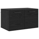  Veggskap Veggmontert Svart eik 60 x 36.5 x 35 cm Konstruert tre