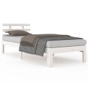vidaXL Sengeramme hvit heltre 100x200 cm