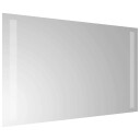 vidaXL Baderomsspeil med LED 60x30 cm