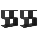 vidaXL Nattbord 2 stk svart 50x30x51,5 cm sponplate