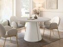 Aurion Spisebord rundt uttrekkbart 100-174 cm - beige