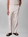 Calvin Klein Tapered Linen Lyocell Pant Cream 40