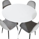Venture Home Spisegruppe Venture Home Plake med 4 Pobbie Stoler Fløyel Rundt GR19572