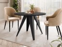 Hoban Spisebord rundt uttrekkbart 100-138 cm - Svart