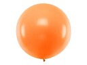 ORANGE Pastellfarget Rund JUMBO Ballong 1 meter