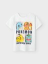 Name It Dazz Pokemon Short Sleeve Top Box Hvit 134/140