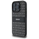 DKNY Hardt Mobildeksel til iPhone 16 Pro med Teksturmønster - Svart