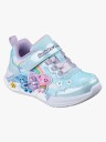 Skechers x Care Bears Sko m. Lys   Lil Snugs   Blå/Multi   Skechers   22   Blinkende sko Hvit Lilla Lyseblå