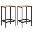 vidaXL Barstol 2 stk. Sonoma eik 40 x 32 x 74 cm Konstruert tre