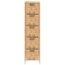 vidaXL Lagringsenhet med 5 kurver 25,5x37x100 cm vannhyasint