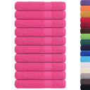  Badstuhåndklær FROGN 10 stk rosa 80x200 cm 360 gsm