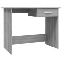 vidaXL Skrivebord grå sonoma 100x50x76 cm konstruert tre