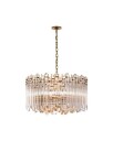 Adele Large Wide Drum Chandelier Antique Brass