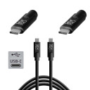 TetherPro USB-C 4,6m Kabel Svart | USB 3.2 Gen 1 - Høy Kvalitet