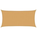  Solseil 160 g/m² rektangulær sand 2,5x5 m HDPE 4002038