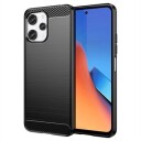 Xiaomi Redmi 12 Børstet TPU Deksel Karbonfiber Svart