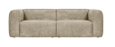 WOOOD Bean 3.5-Seater Velvet buttermilk