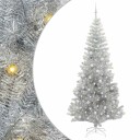  Juletre med 300 LED med stativ sølv 240 cm PET