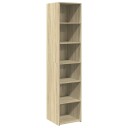  Highboard sonoma eik 40x41x185 cm konstruert tre