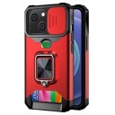 Multifunksjonell 4-i-1 iPhone 13 Hybrid-deksel Rød