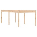 vidaXL Hagebord 203,5x100x76 cm heltre furu