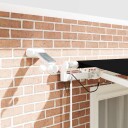 Innvendbar Markise Svart 300 x 250 cm Polyester og Metall